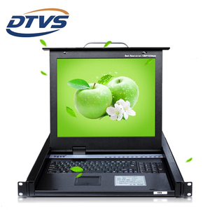 DTVS KVMスイッチLCD VGA OSDホットキースイッチング8入力1出力KVMコンソール17 19インチスクリーンカスケードキャビネットデザイン - Product Image 1
