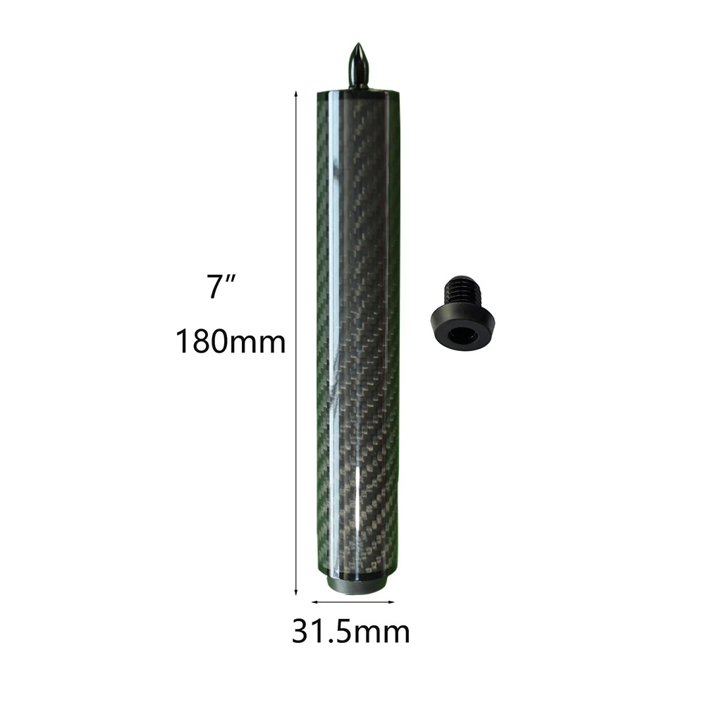 3K twill glossy finish, 180mm long