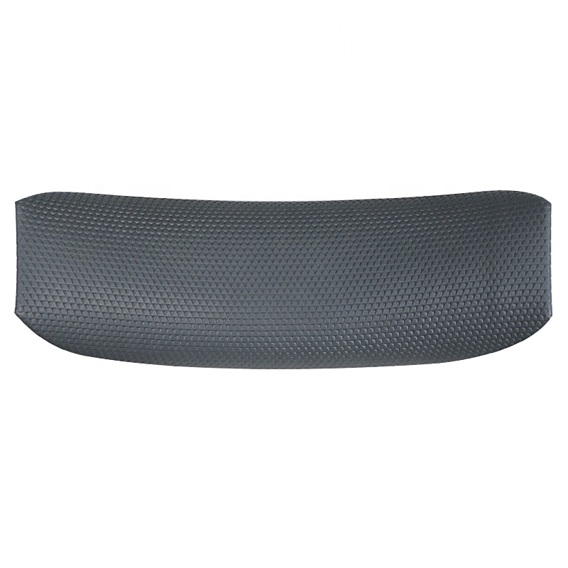 1 pièce de coussinet de bandeau en cuir PU - Gris titane