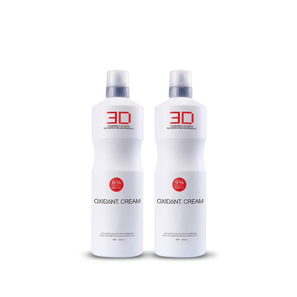 Oem Private Label 850ml professionale 20-30-40 perossido di idrogeno ossidante crema sviluppatore per capelli