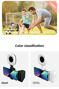 K01ポータブル屋外写真アシスタントフィルライト自撮り棒付き携帯電話カメラハンドルリモコン - Product Image 6