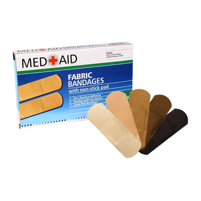 Colore Della Pelle diverso Medici Sterili Carino Bandaid nero tessuto flessibile ferita cerotto adesivo