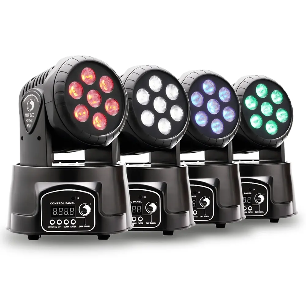 U'King one-stop shop RGBW DJ Disco Efecto de iluminación LED Shaking Heads Stage Light one-stop shop Luces con cabezales móviles