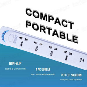 ซ็อกเก็ตปลั๊กอเนกประสงค์แบบปรับแต่งได้2พอร์ต USB 4ช่องต่อพ่วงสากลได้4ช่องจ่ายไฟสำหรับ10A - Product Image 4