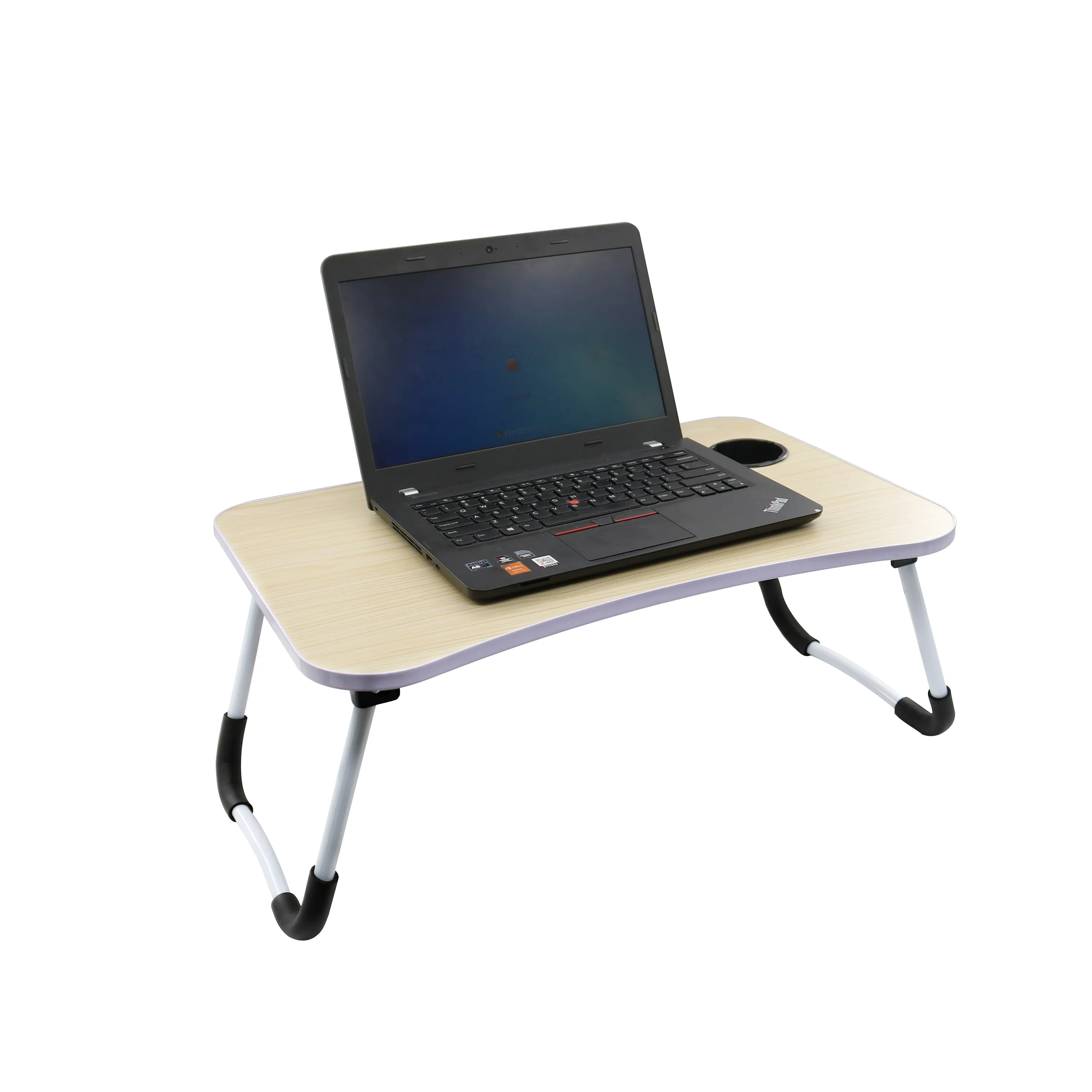 High Quality Portable MDF laptop table adjustable wood foldable computer desk wood laptop table laptop stands