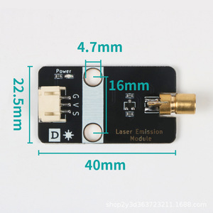 5VレーザーセンサーモジュールKY 008 Arduino、ロボティクス、反逆保護に対応するDIYエレクトロニクスLEGO - Product Image 2