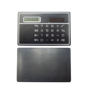 8 chữ số điện tử năng lượng mặt trời mini Thêm mỏng thẻ máy tính giá rẻ món quà mới lạ làm bằng nhựa - Product Image 1