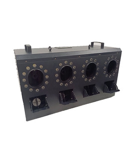 1400W RGBW <strong>LED</strong> Fog Bubble Machine with <strong>DMX</strong> <strong>Control</strong> 4 Smoke Outlet Cyclorama Lights <strong>for</strong> Weddings and Events - Product Image 4