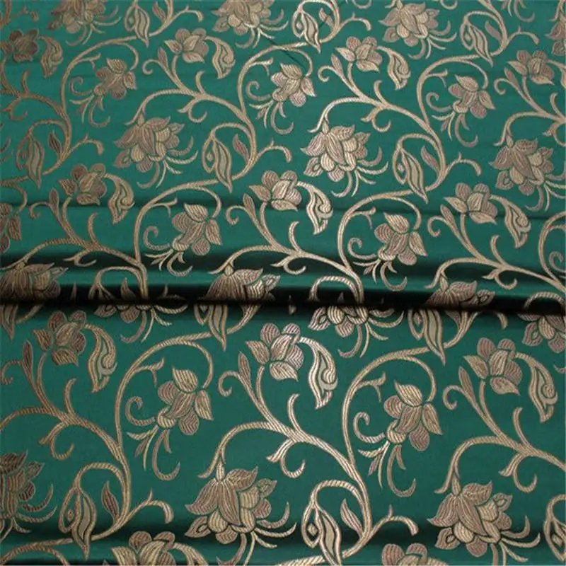 Vải Thổ Cẩm Truyền Thống Trung Quốc Kết Cấu Đẹp Với Họa Tiết Hoa Cho Bộ Đồ Giường Sofa
