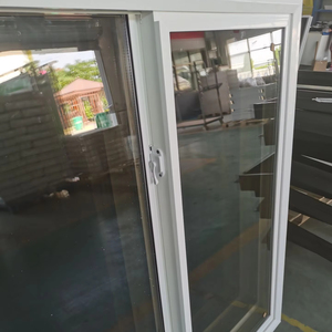 Hotian Classic Upvc Single Sliding <strong>Window</strong> with Grid Customized Size and Function Manufacturer Vinyl Fiberglass Screen