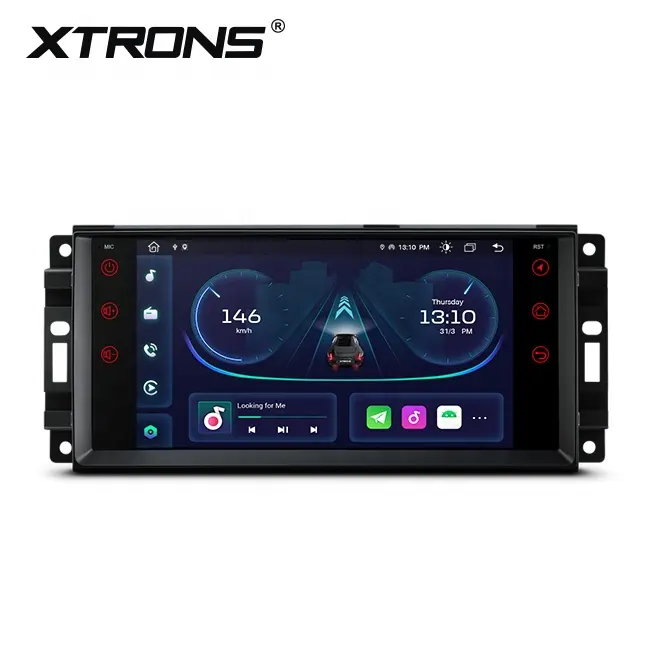 XTRONS-شاشة لمس للسيارة, شاشة تعمل باللمس بنظام تشغيل أندرويد 7 بوصات لسيارات جيب غراند شيروكي باتريوت ليبرتي رانجلر مع آبل كار بلاي