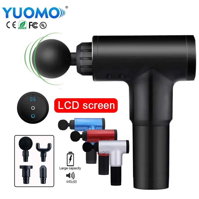 YUOMO Motor Fascial For Athletes Mini Wireless Post Workout Guns Lcd Massage Gun