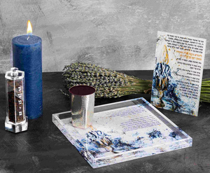 Cổ điển <span class=keywords><strong>Acrylic</strong></span> havdalah tấm vuông lucite havdalah tấm truyền thống <span class=keywords><strong>Acrylic</strong></span> havdalah tấm - Product Image 3