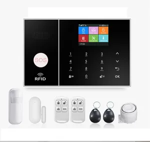 Automatización del hogar inteligente Aplicación móvil Control LCD Red dual Tuya Wifi GSM GPRS Sistemas de alarma de seguridad inalámbricos para el hogar - Product Image 6