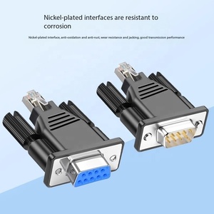 Factory Wholesale DB9 to <strong>RJ45</strong> Adapter 9-Pin Serial Port to <strong>RJ45</strong> Male Network Extender RS232 Computer Connector Adapter - Product Image 3