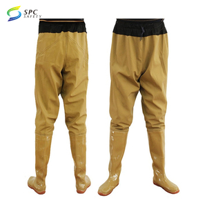 Kaymaz aşınmaya dayanıklı dayanıklı naylon <span class=keywords><strong>PVC</strong></span> hafif erkek su geçirmez Camo kalça Wader çizmeler balıkçılık avcılık için