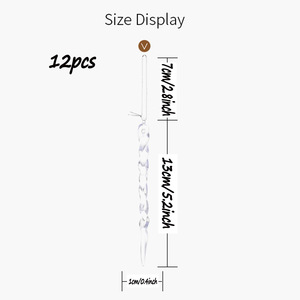 Hot 12Pcs 13Cm Giáng Sinh Mô Phỏng <span class=keywords><strong>Ice</strong></span> Xmas Tree Treo Trang Trí <span class=keywords><strong>Icicle</strong></span> Mùa Đông Đảng Giáng Sinh Năm Mới Trang Trí Nguồn Cung Cấp - Product Image 2