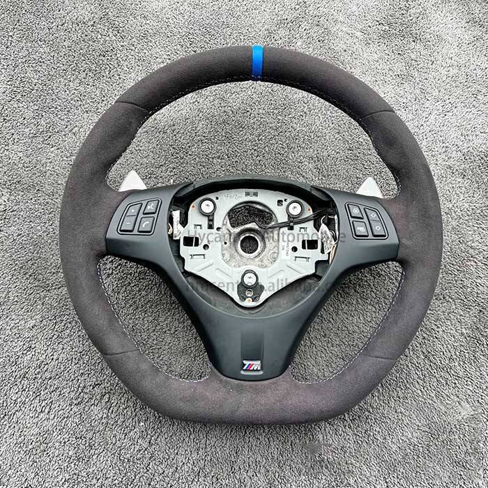 Without holes Alcantara+Black stitching