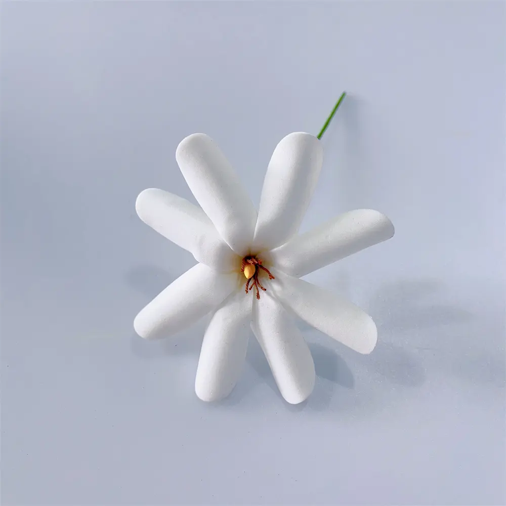 Venta al por mayor espuma Tiare flor pelo recoger oreja flor Tahitian Polinesia estilo Tropical Hula flores accesorios para el cabello