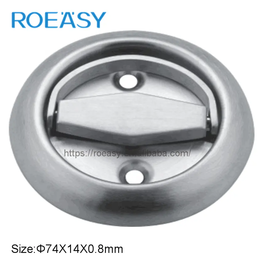 Roeasy Stainless steel 304 Flush Pull Door Ring Handle Machine Tool Pull Handle passage/fire door handle/thumb turn YP-001ABCD