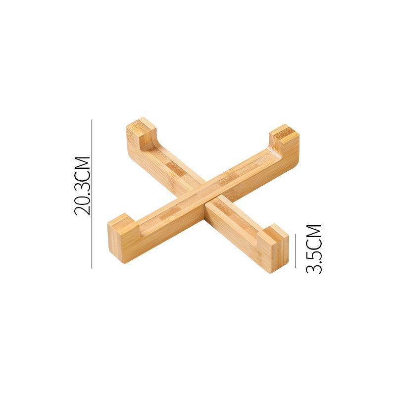 Support en bambou marron