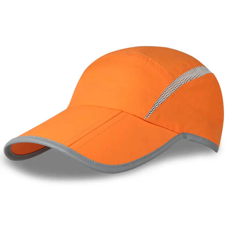 Ajustement sec et Tissu Réfléchissant Course Chapeaux Casquettes De Sport