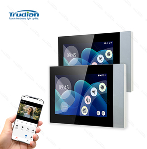 Sistema de intercomunicación de vídeo bidireccional de 7 pulgadas Trudian para interiores, 2 monitores, 1 Kit de estación para exteriores, puerta delantera, teléfono, cámara, timbre para Villa - Product Image 2
