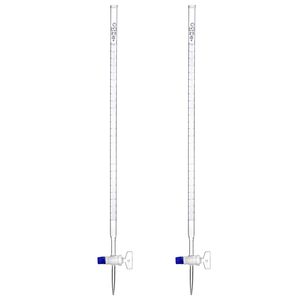 25mL Borosilicato Classe Bureta De Vidro Chave Stopcock 22,5 Polegadas Alta Precisão Graduado 2 Pack para Home Brewing Laboratório Uso - Product Image 4