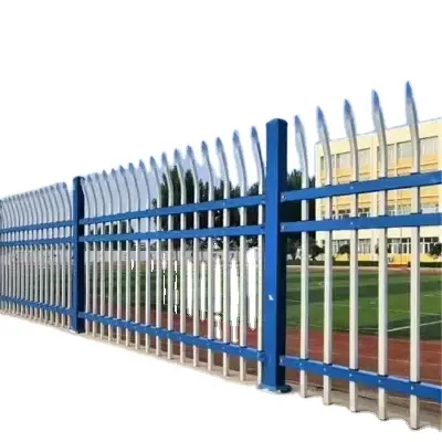 安全保護、高品質の亜鉛鋼金属フェンス、頑丈で耐久性