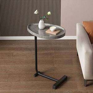 Nested Coffee <strong>Table</strong> <strong>Set</strong> <strong>3</strong> Piece Gold Round Black Sintered Stone End Side Nesting Coffee <strong>Tables</strong> Oval Black Stone Design - Product Image 4