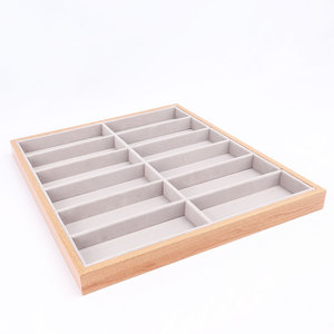 Optik mağaza sayacı 12-Slot çevre dostu parlak kaplama Modern tasarım güneş gözlüğü ve gözlük teşhir tepsisi saklama kutusu - Product Image 3