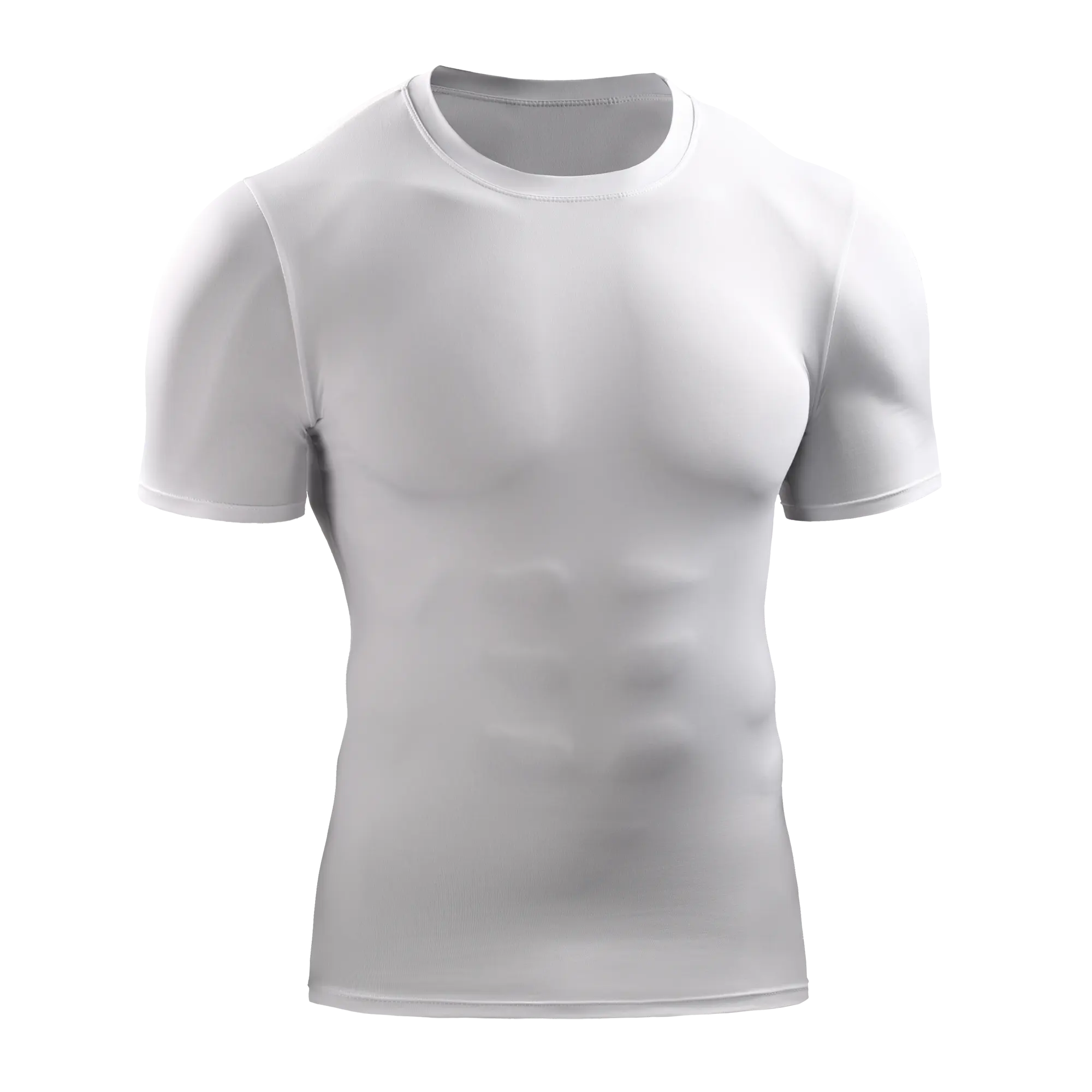 Compression T Shirt US Size Custom Logo Leisure Training Wear Sweatshirt Workout Tee Sports T-shirt GYM Clothing