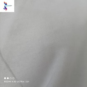 库存面料梭织平纹hald漂白纯白色棉麻绍兴成衣库存面料