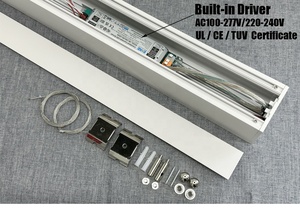 Dimmable Commercial Profile Indoor LED Linear <strong>Light</strong> Chandelier Surface Mounted Trunking <strong>Light</strong> With 75mm Width Profile - Product Image 6