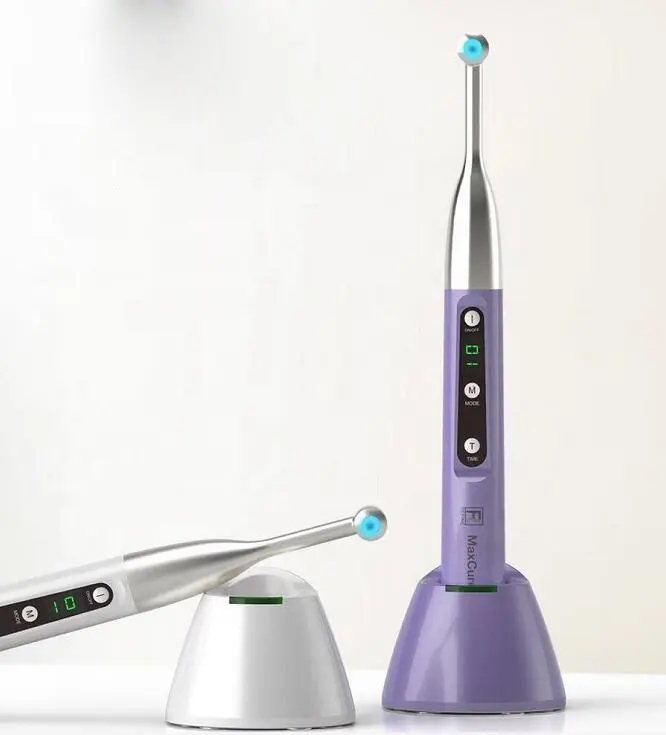 Lámpara LED de curado dental, suministros dentales de China, tratamiento de luz de un segundo para materiales de resina compuesta adhesiva