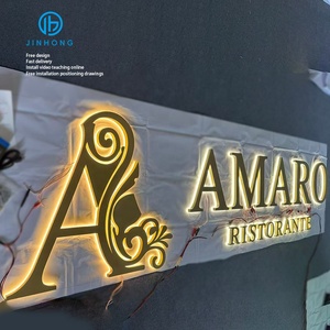 Chữ lớn 3D <span class=keywords><strong>LED</strong></span> dấu hiệu tùy chỉnh kinh doanh dấu hiệu 3D chữ dẫn ánh sáng thư dẫn bảng hiệu Backlit 3D Acrylic thư ký kim loại - Product Image 2