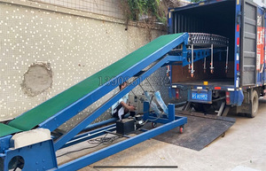 Transportador de escalada de correa automática conveniente de alta eficiencia para descarga de carga de almacén de contenedores de camiones