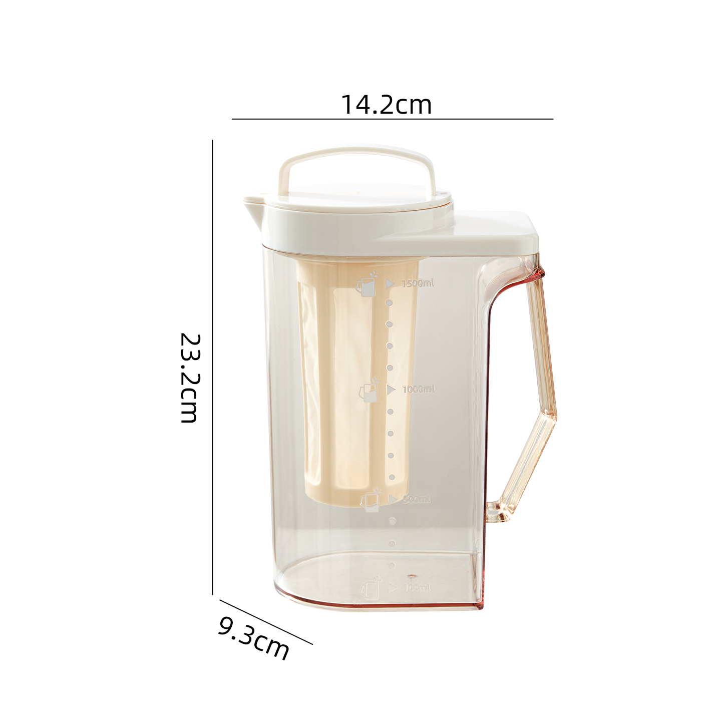 สีขาวน้ำนม 1.6 ลิตร