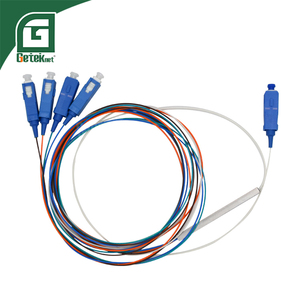 OEM Geteknet 1x4 SC UPC Fiber Optic PLC Splitter 5G/GSM/GPRS/<strong>TCP</strong> <strong>Network</strong> Compatible 1 to 4 MPO Splitter with Connector - Product Image 1