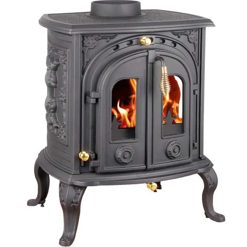 Small Indoor Wood Stove Cast Iron Mantel Fireplace Best Wood Burning Stove