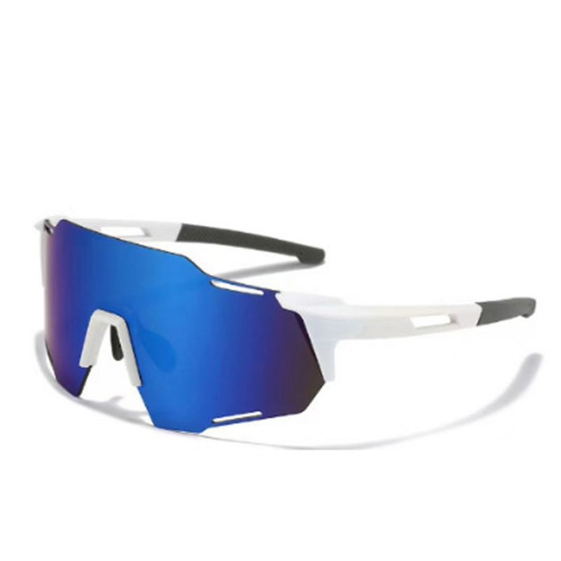 Monture blanche / Verres bleus