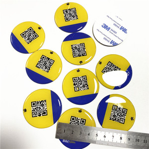 Personalizado troquelado pasivo único código QR impreso Flexible suave escritura Rfid tarjeta epoxi con pegamento fuerte - Product Image 3