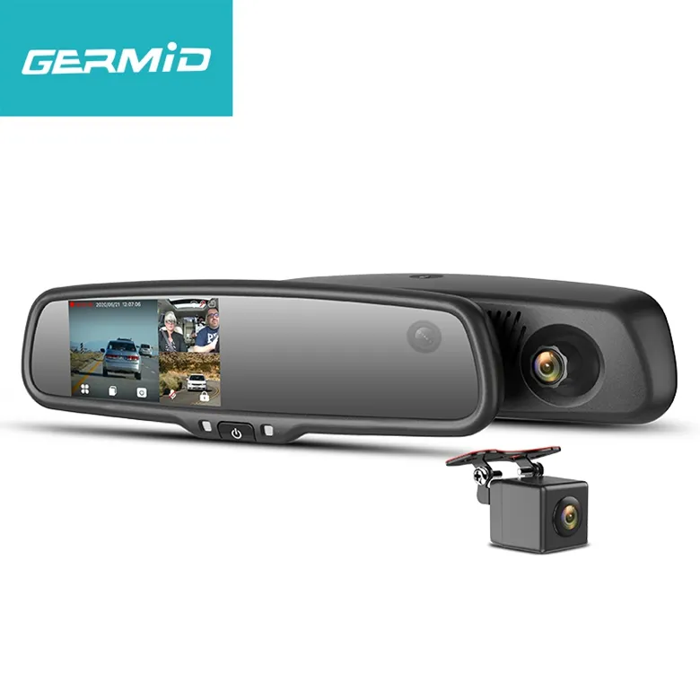 Alta definición 4 pulgadas espejo retrovisor del coche pantalla 2K Tft 4G EN DIRECTO espejo Dash Cam