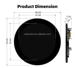3.4inch HD-M1circular Display Capacitive Touch <strong>Screen</strong> With800x800resolution Ten Point Touch Round <strong>LCD</strong> Display Panel <strong>Raspberry</strong> <strong>Pi</strong>