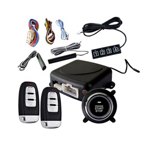 Sistema de alarma de coche unidireccional de 12V con botón de arranque de control remoto sin entrada de llave e inmovilizador antirrobo - Product Image 1
