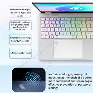 32GB + 2TB de doble pantalla portátil de negocios 180 apertura y cierre RGB Teclado retroiluminado Intel N100 - Product Image 5