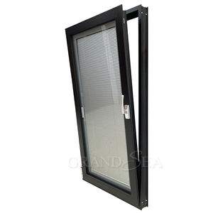 Ventana de huracán de inclinación y giro rota térmica NFRC con persianas internas de red de pantalla - Product Image 3