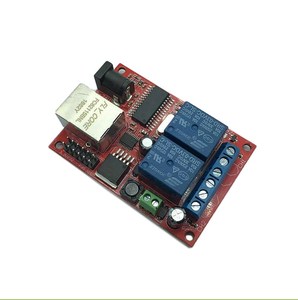 Control remoto Relé Ethernet de 2 vías Interruptor de red Retardo Módulo TCPUDP Controlador Comunicación y producto de red - Product Image 1