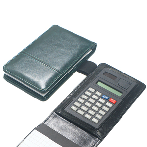 Personal isierte Top-Qualität Custom ized Small Pocket Leder Tagebuch Tagebücher Notebook Mit Taschen rechner Set Stift tasche - Product Image 1