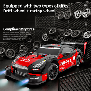 1/16 ölçekli M4 DTM yarış Die Cast RC araba modeli LED ışık fonksiyonu oyuncak araç Boys için 2.4GHz frekans Metal malzeme - Product Image 4